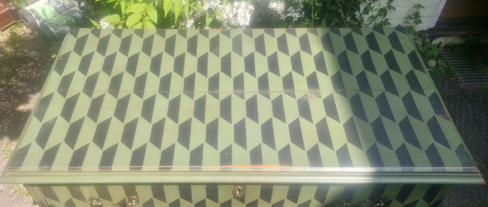 Antique painted chest of 3 drawers.  View II