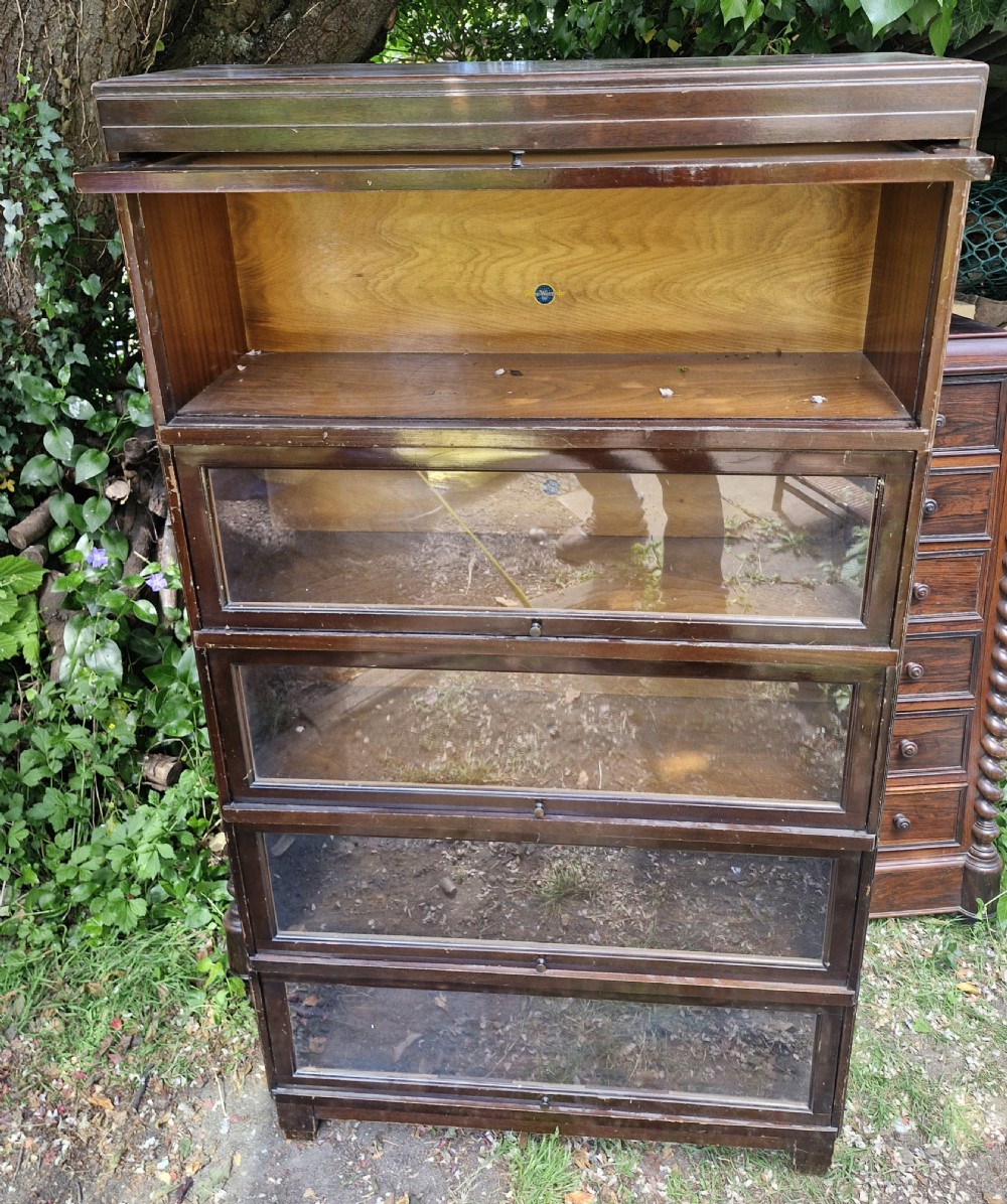 Mahogany Globe Wernicke bookcase. 