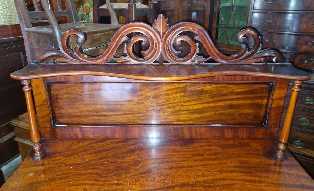 Mid 19th mahogany 2 door side cabinet.  View II