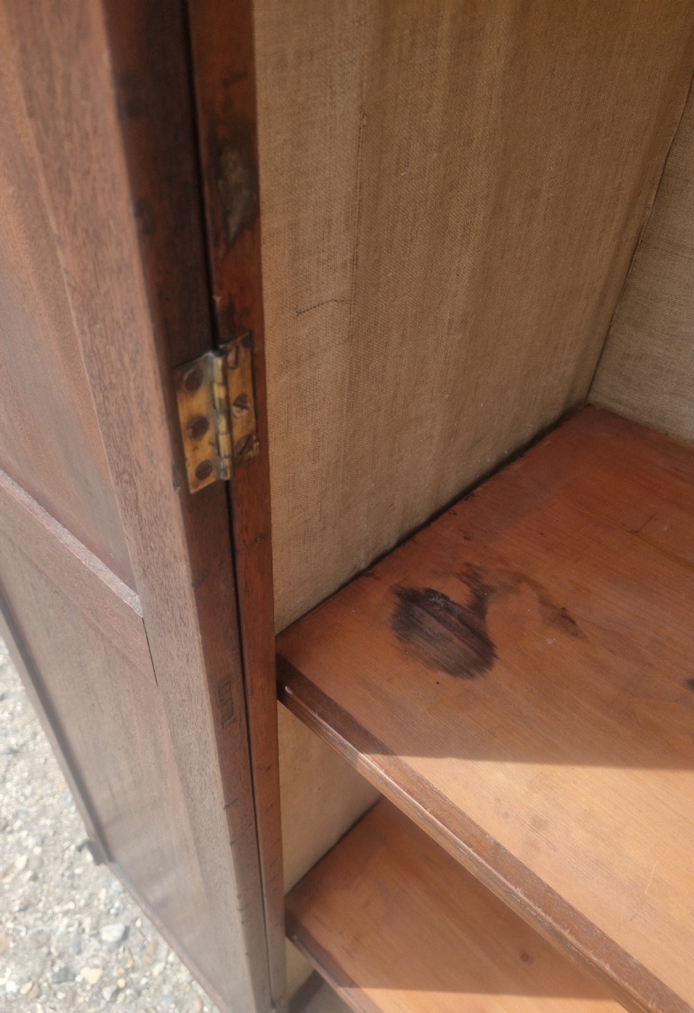 Useful Regency 2 door housekeepers cupboard.  View III