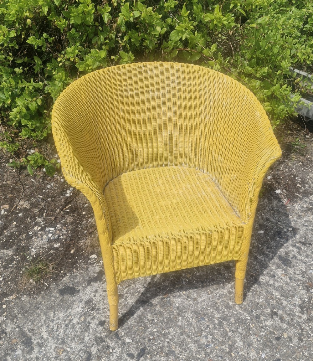 Lloyd Loom armchair. 