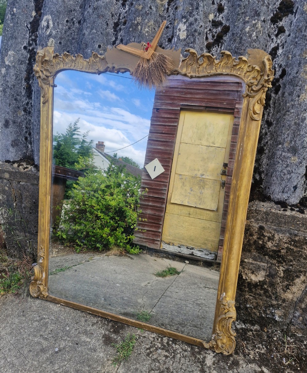 19th century wall mirror. 