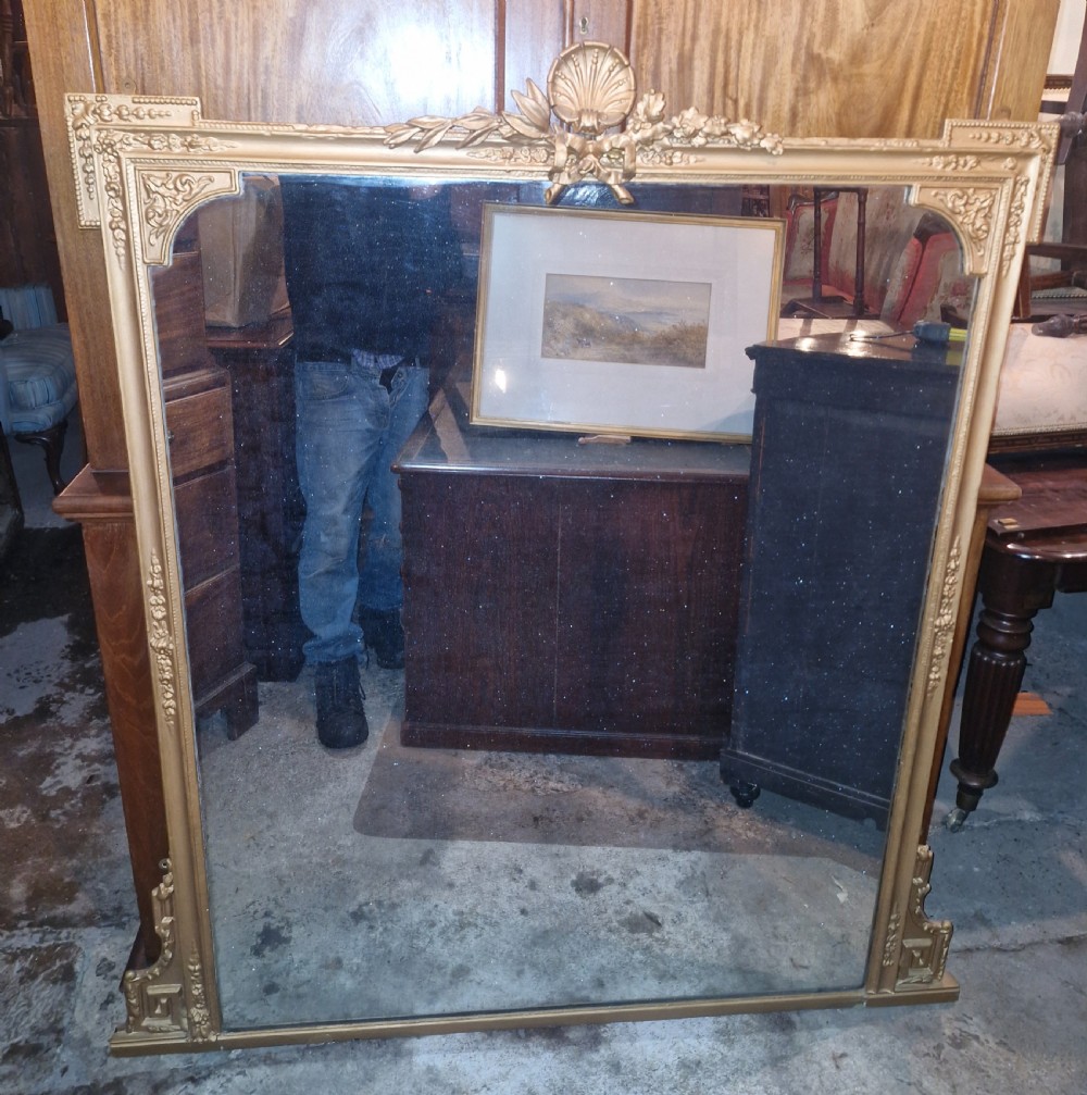 Victorian overmantel mirror.  View II