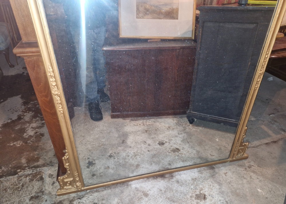 Victorian overmantel mirror.  View III