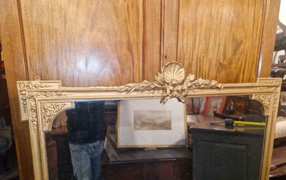 Victorian overmantel mirror.  View IV