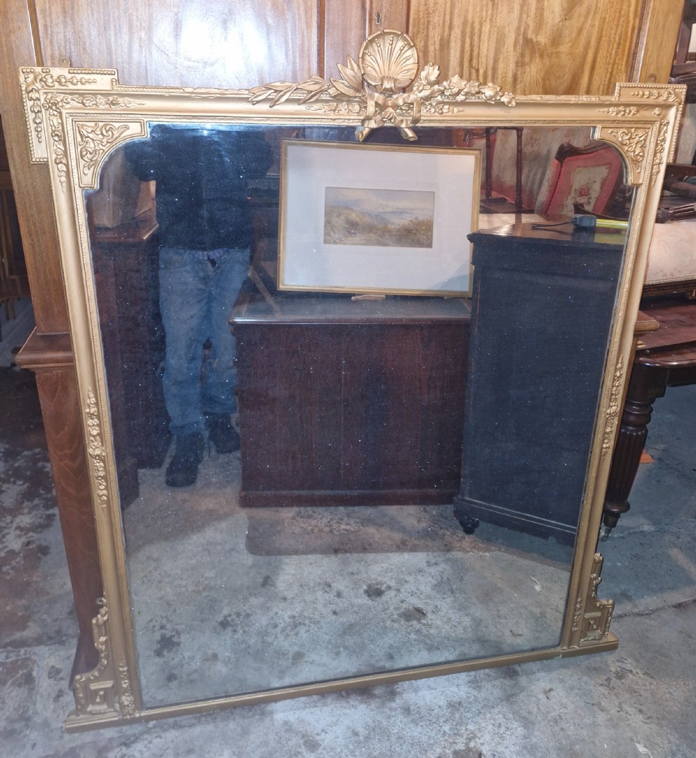 Victorian overmantel mirror.  View V
