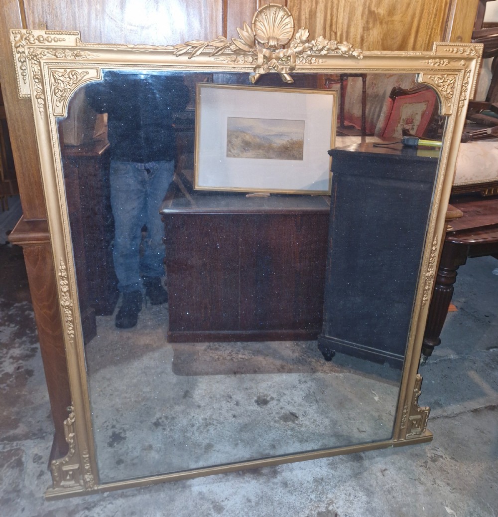 Victorian overmantel mirror.  View VI