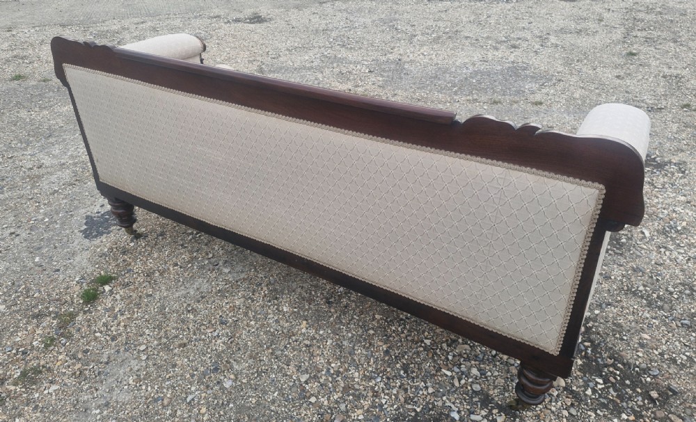 Regency mahogany framed sofa. View IV