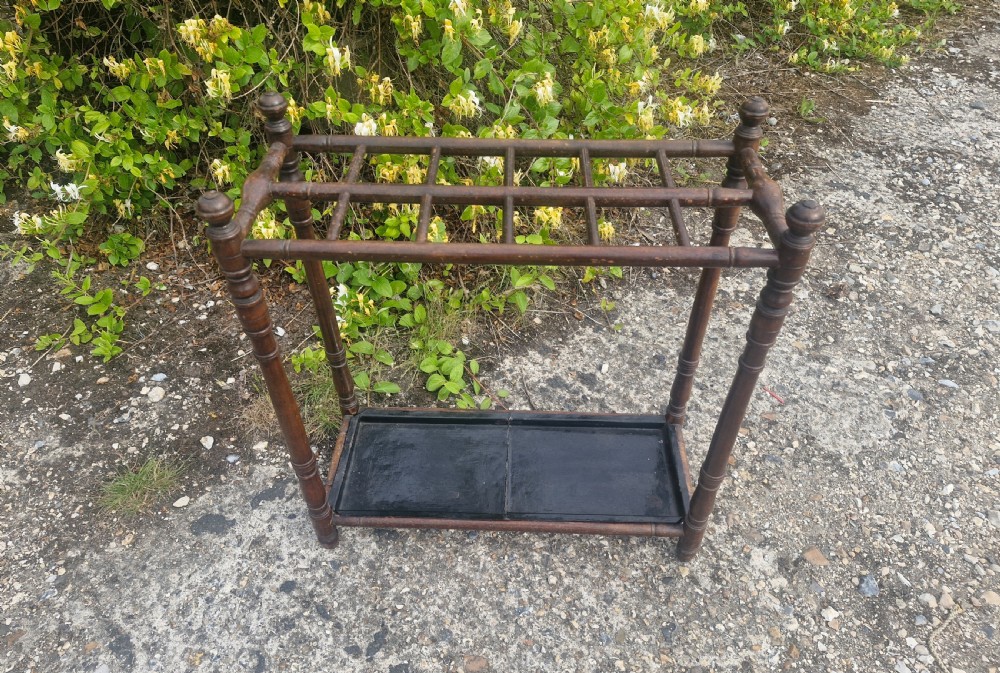 Late Victorian walking stick and umbrella stand.  View IV