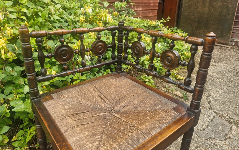 Corner armchair in the manner of Liberty's.  View II