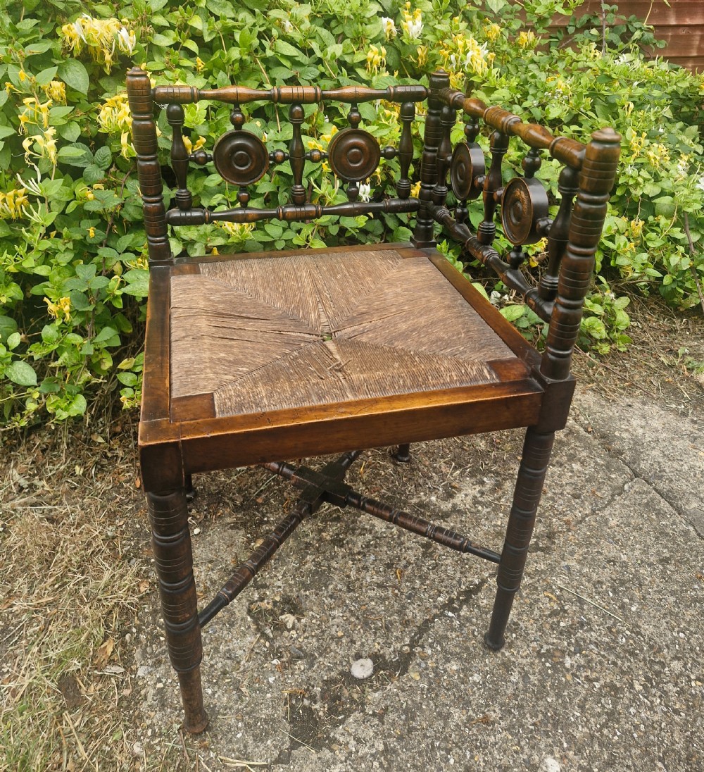 Corner armchair in the manner of Liberty's.  View III