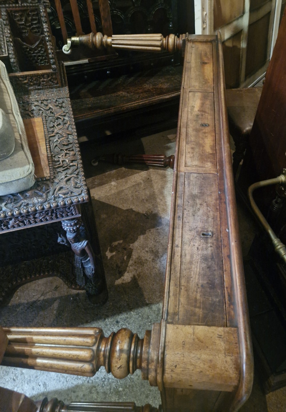 Mahogany partners writing table in the manner of Gillows.  View X