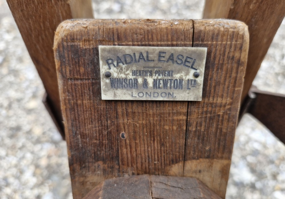 Windsor and Newton fully adjustable picture painting easel. View IX