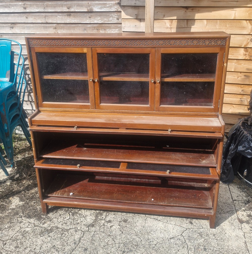 Globe Wernicke style bookcase cabinet.  View III