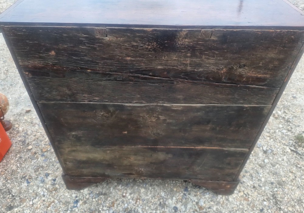 Mid 18th century oak chest of drawers.  View V