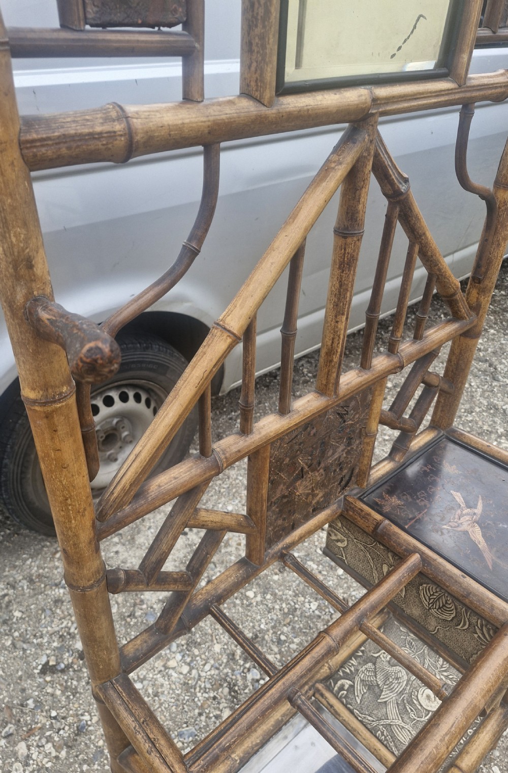 Late Victorian bamboo hallstand.  View III