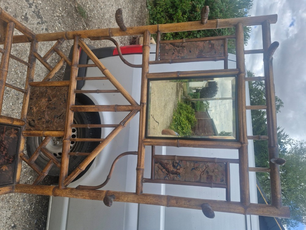Late Victorian bamboo hallstand.  View X