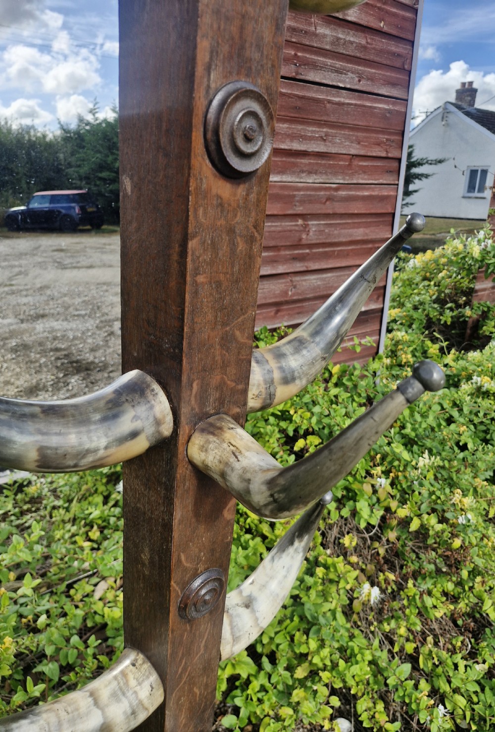 Victorian horn hallstand.  View III