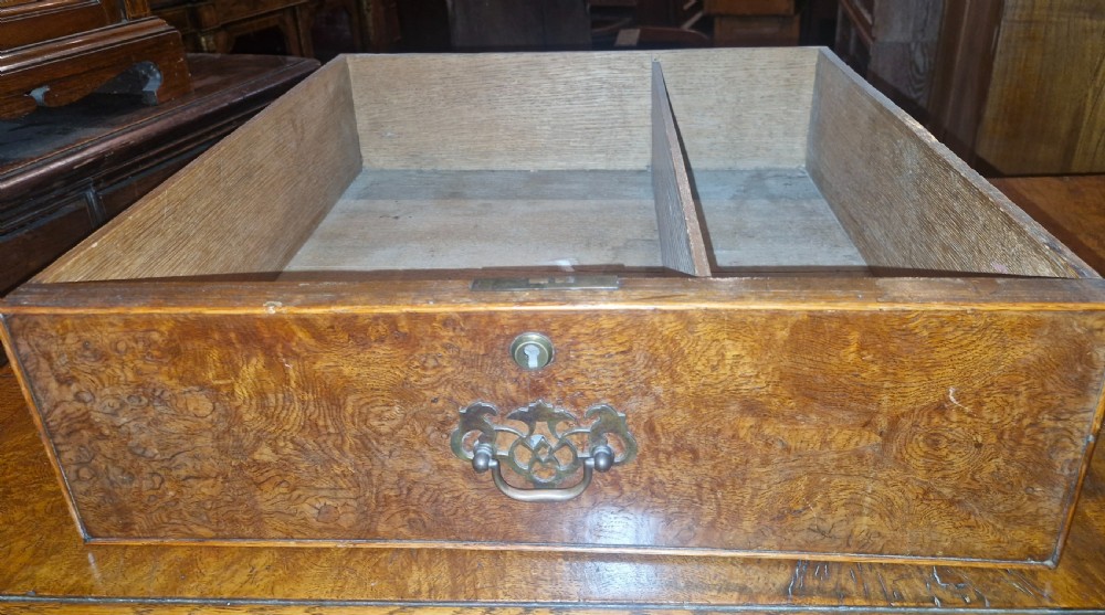 Early 19th century pollard oak and oak chest of drawers.  View VI