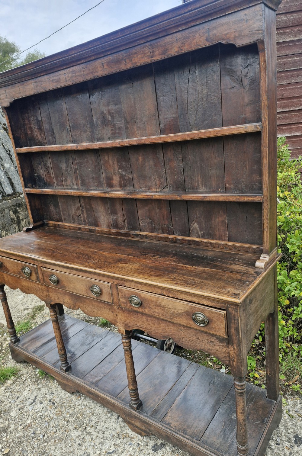Regency oak pot board Welsh dresser.  View IV