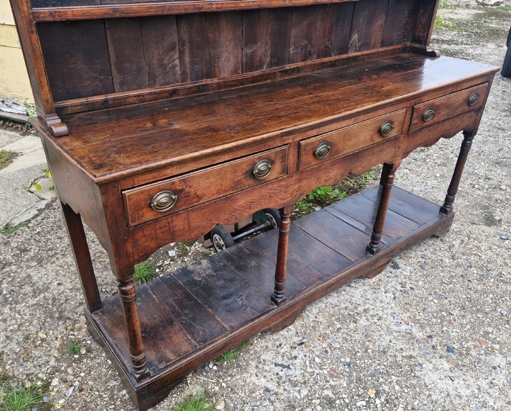 Regency oak pot board Welsh dresser.  View VI
