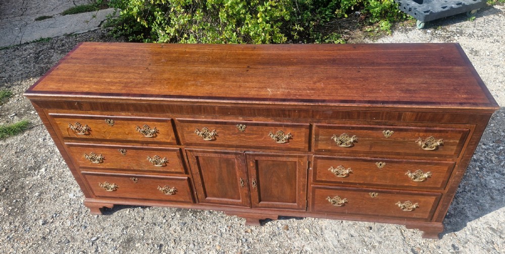 Large oak dresser base.  View V
