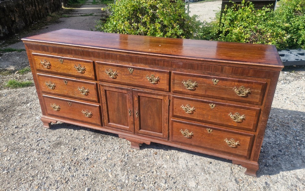 Large oak dresser base.  View VI