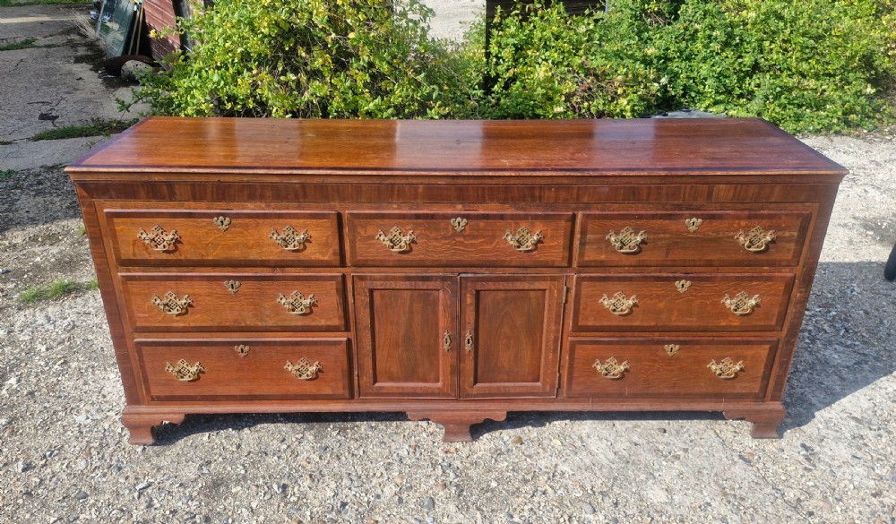 Large oak dresser base.  View VIII