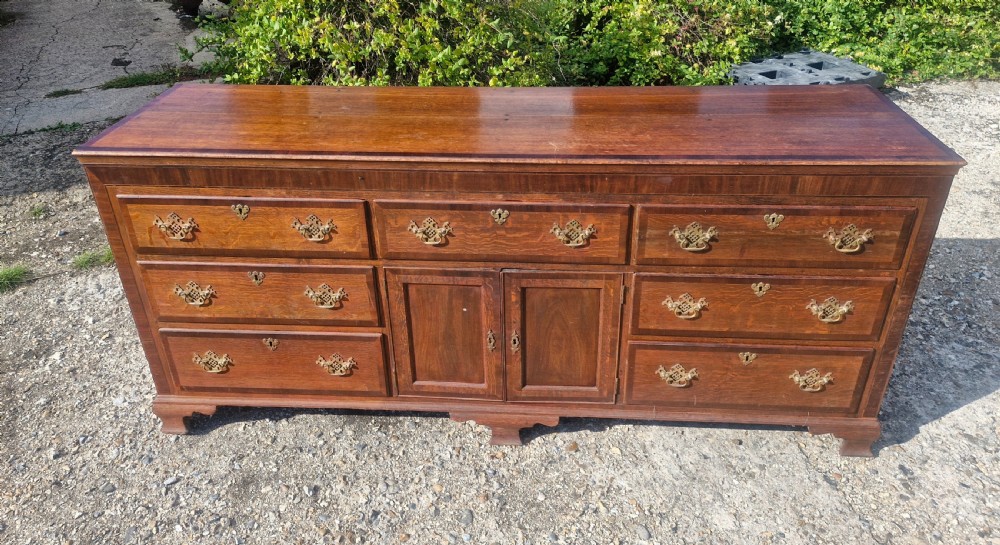 Large oak dresser base.  View IX