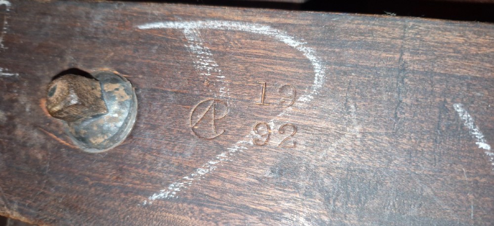 Late Victorian mahogany revolving bookcase in the Manner of Howard.  Stamped.  View VII