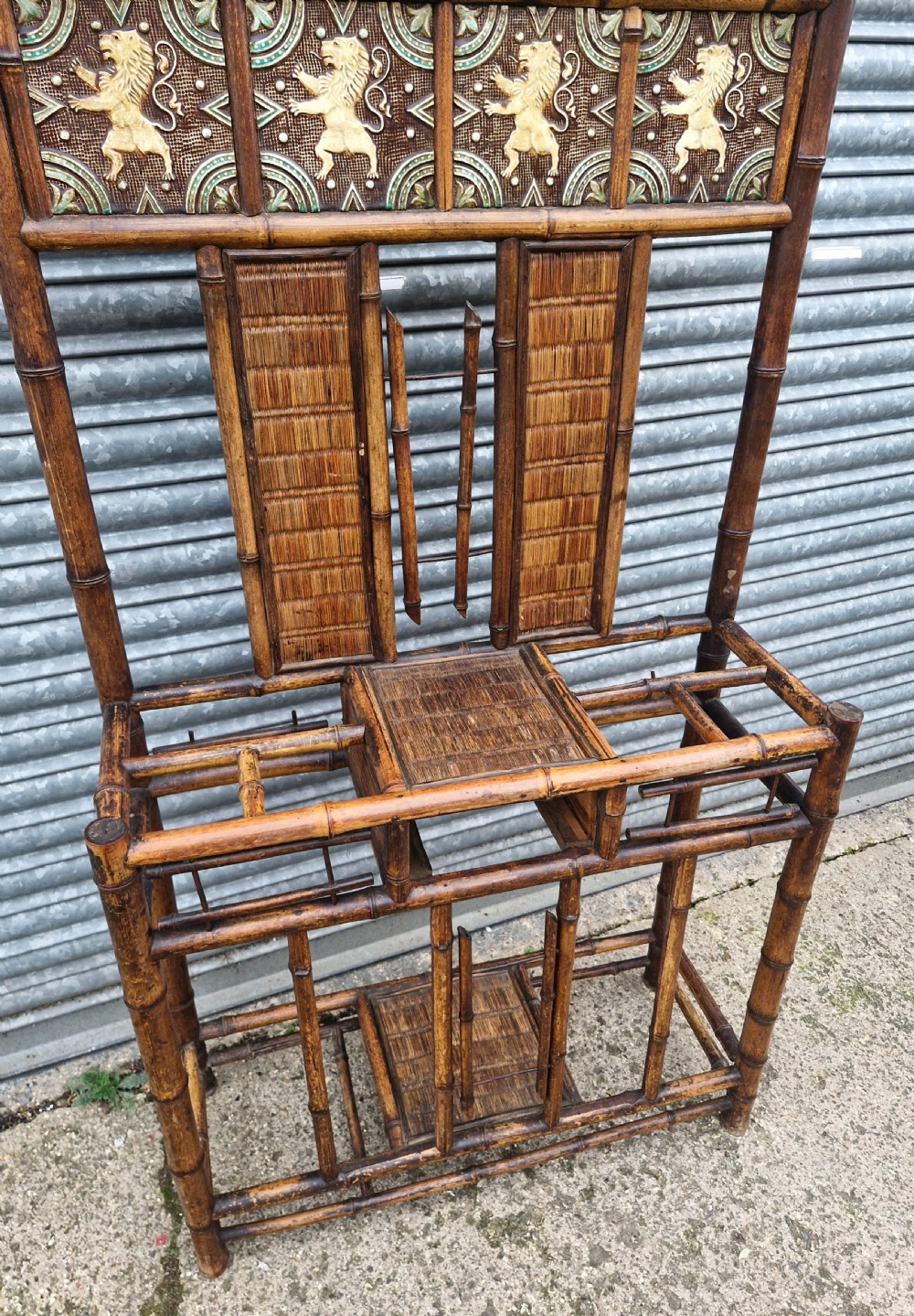 Victorian bamboo hallstand.  View III