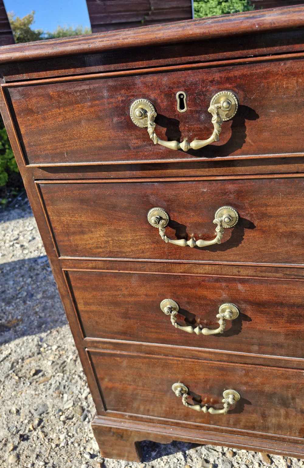 Mid 18th century mahogany chest of drawers in the Chippendale manner.  View II