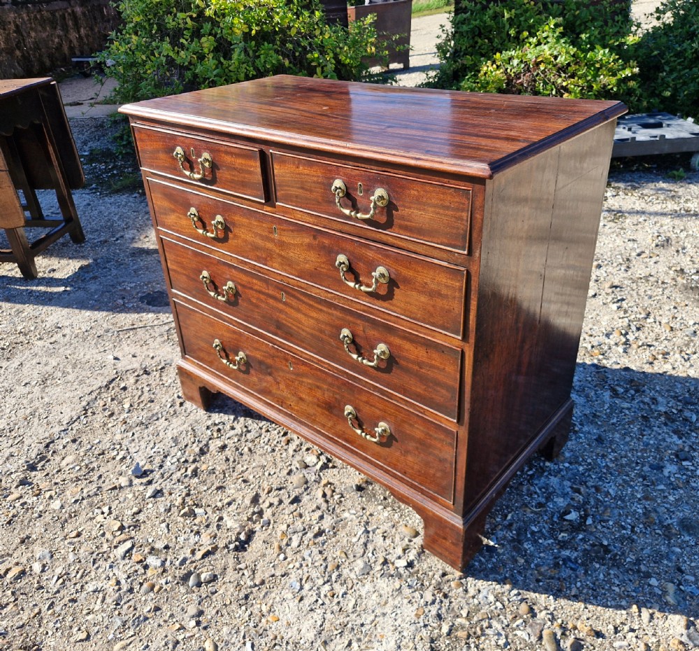 Mid 18th century mahogany chest of drawers in the Chippendale manner.  View V