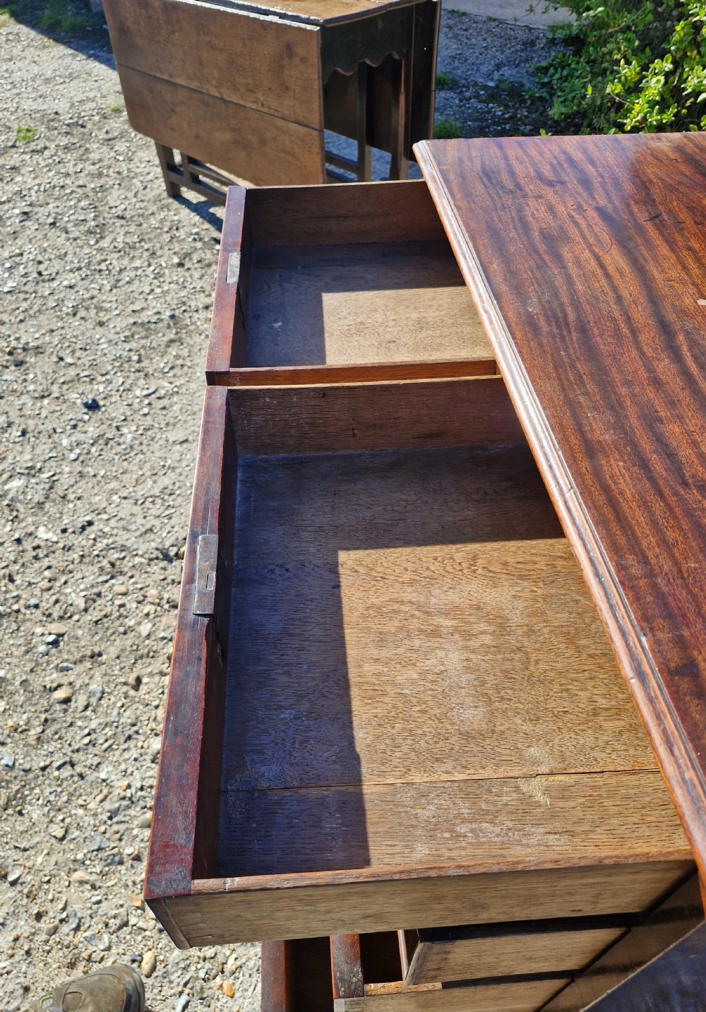 Mid 18th century mahogany chest of drawers in the Chippendale manner.  View VIII