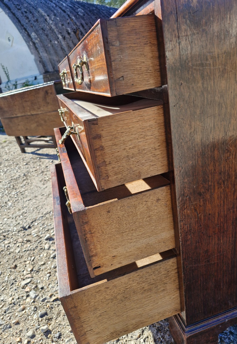 Mid 18th century mahogany chest of drawers in the Chippendale manner.  View IX