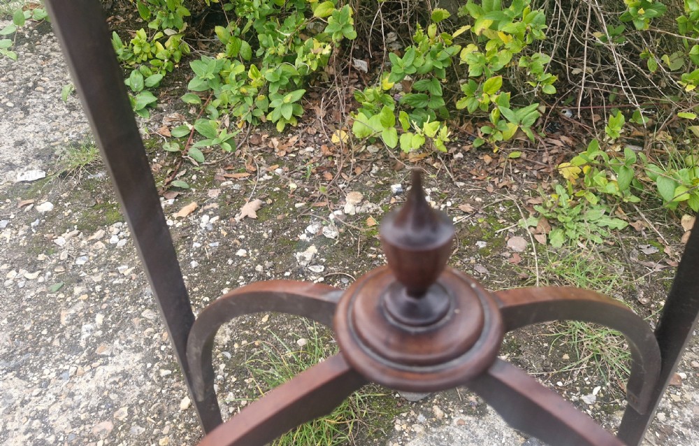 Pair of inlaid Satinwood and mahogany occasional tables. View XI