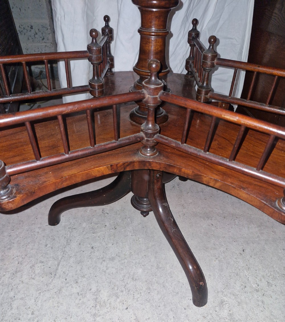 Victorian revolving book table.  View II