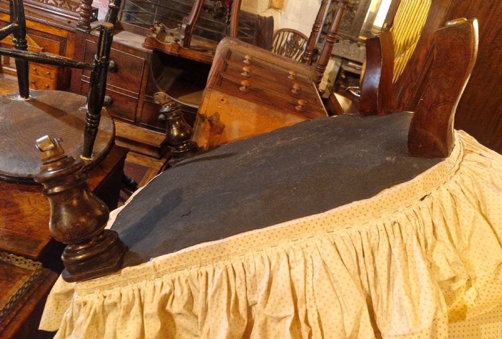 Victorian rosewood button back upholstered armchair.  View V
