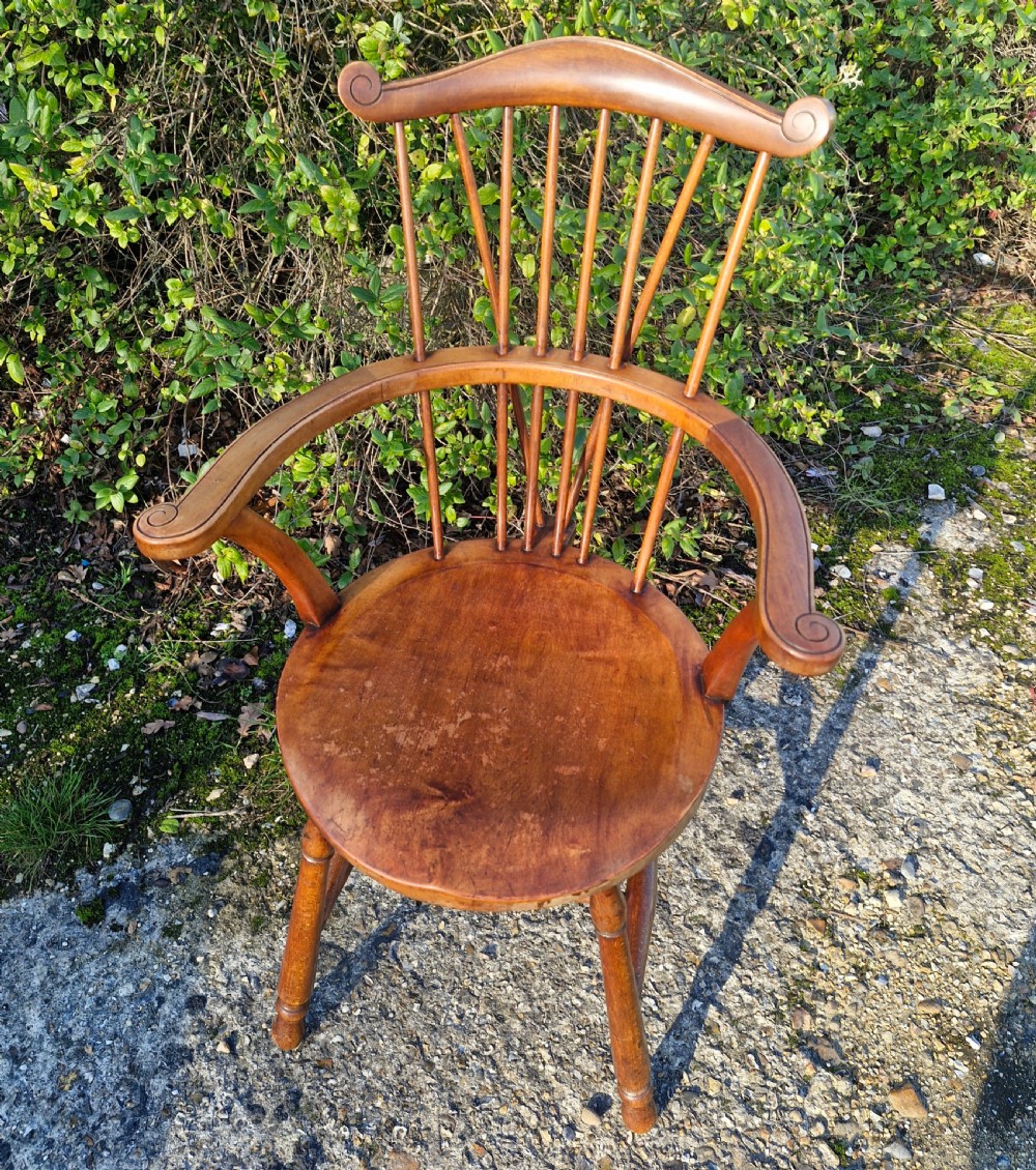 Goldsmith stick Windsor armchair.  View V