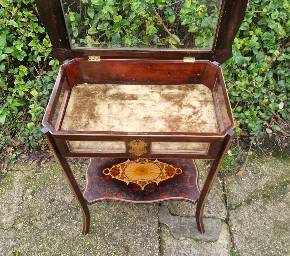 Unusual decorated bijouterie display table.  View V