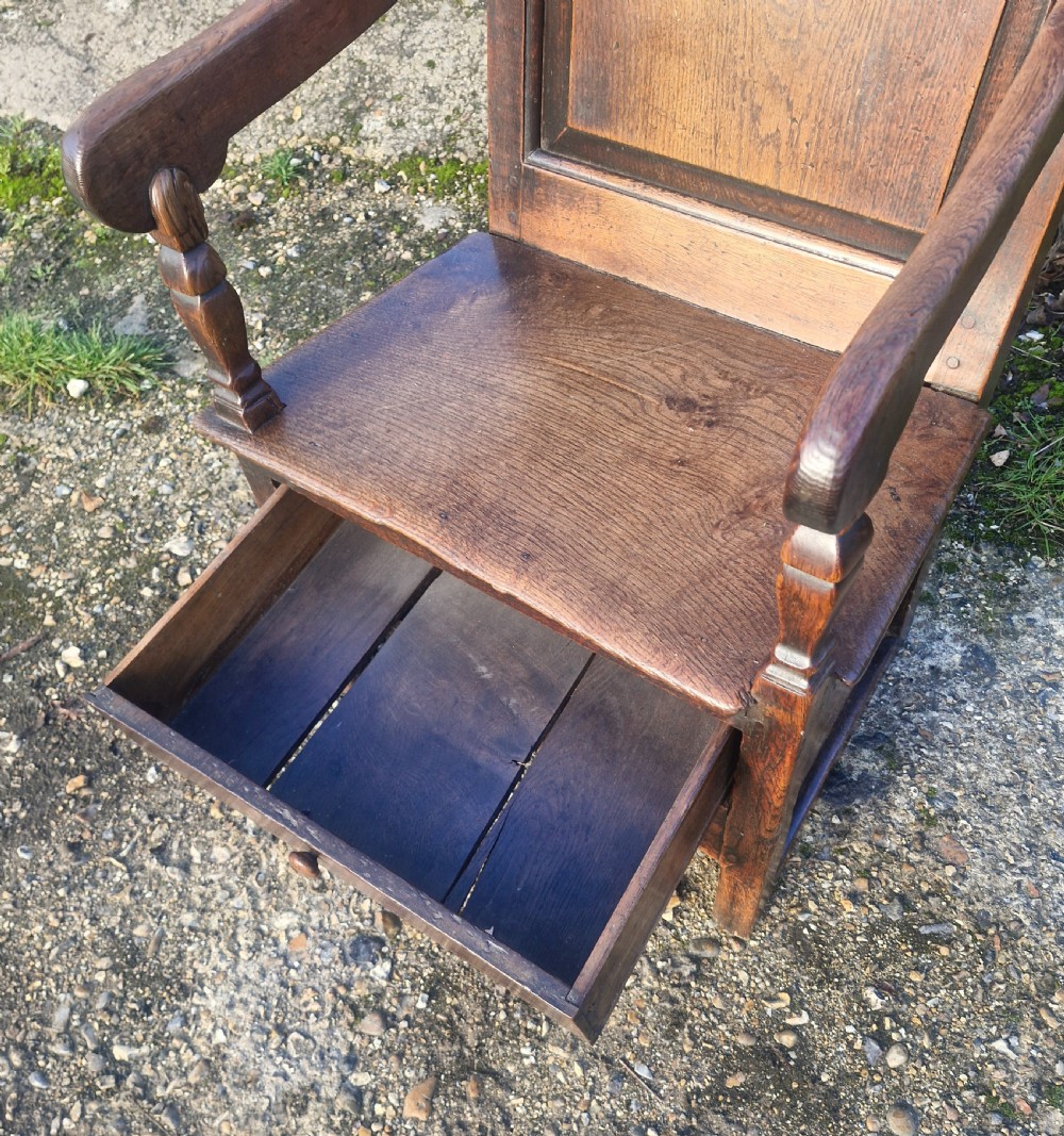 18th century oak Wainscot armchair  View II