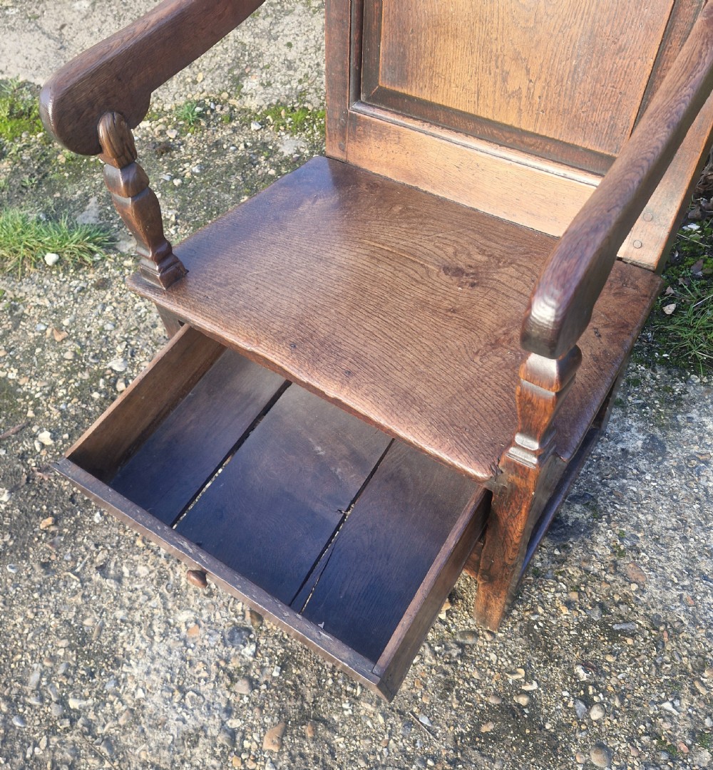 18th century oak Wainscot armchair  View III