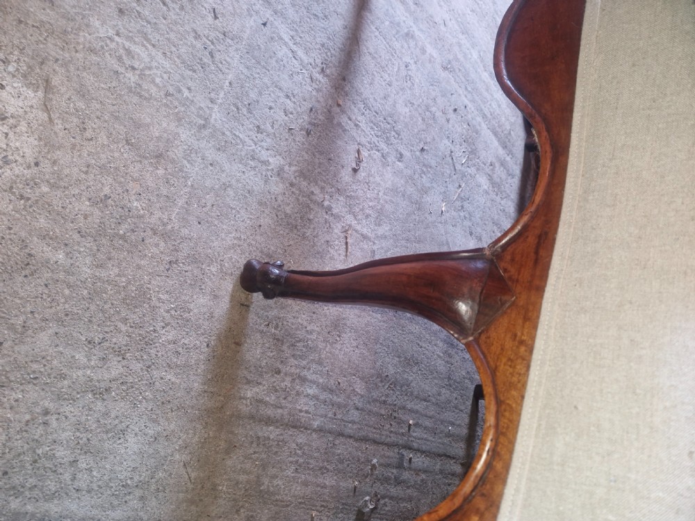 19th century French Walnut framed country house sofa.  View IX