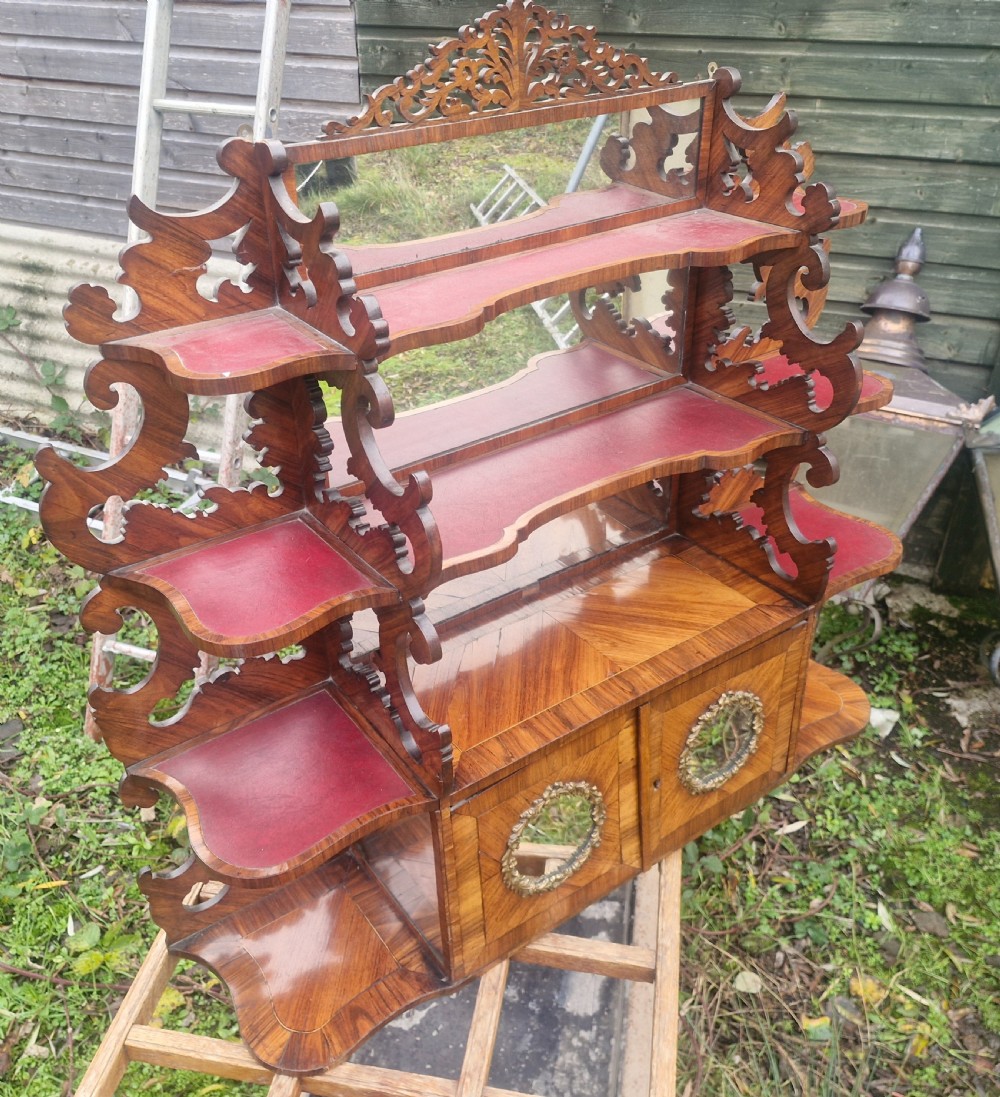 Victorian wall shelves.  View III