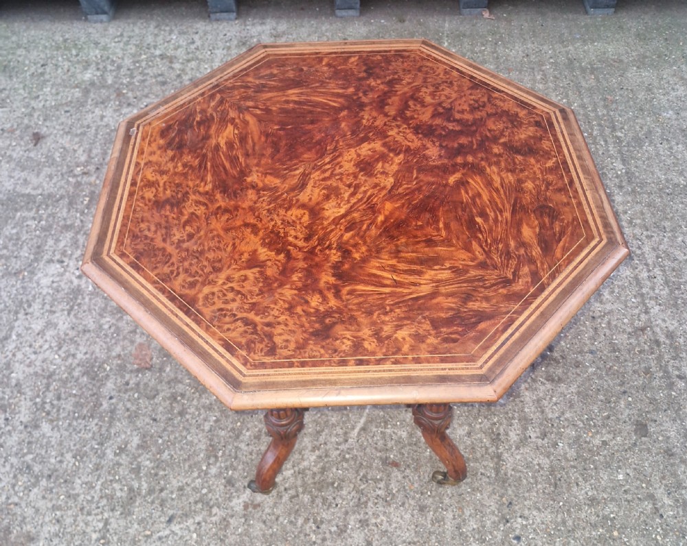 Late Victorian occasional table following a Gillows design . View VI