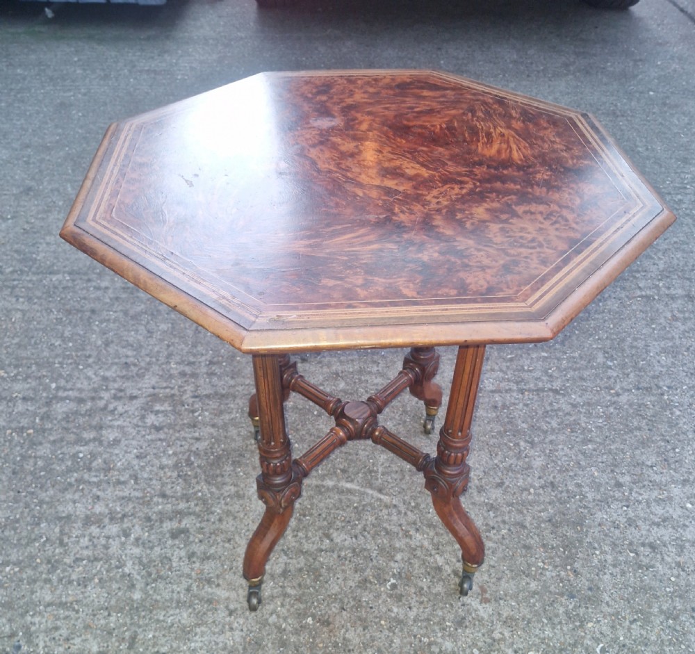 Late Victorian occasional table following a Gillows design . View VII