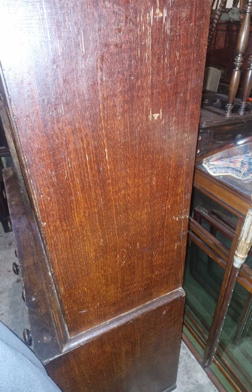 Totally original untouched pine farmhouse housekeepers cupboard.  View VII