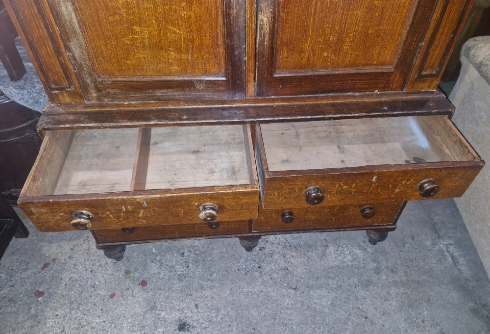 Totally original untouched pine farmhouse housekeepers cupboard.  View VIII