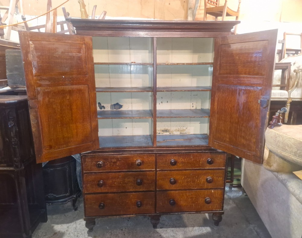 Totally original untouched pine farmhouse housekeepers cupboard.  View XII