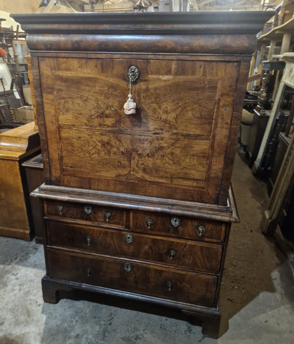 Early 18th century walnut escritoire.  View XI